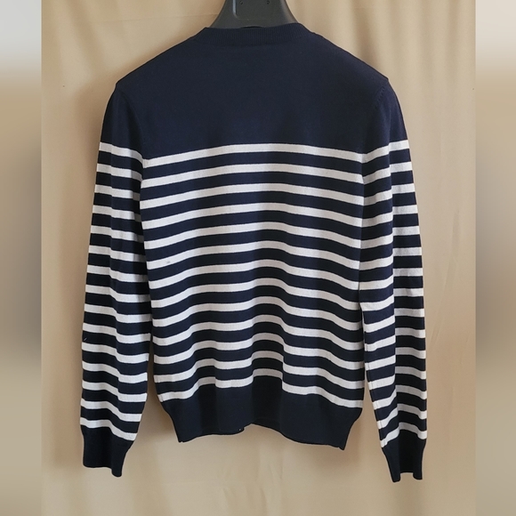 A.P.C.Navy & White Pheobe Sweater - Picture 3 of 6